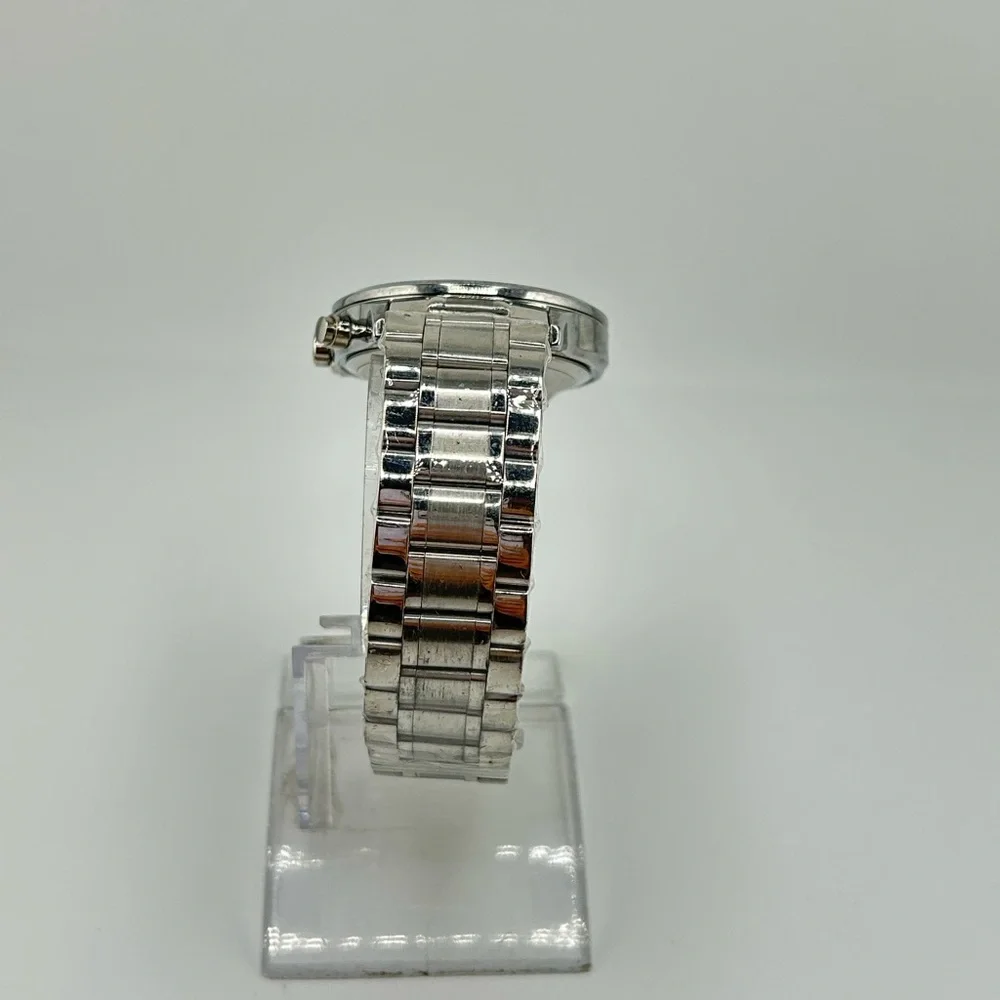 Mens CRRJU Watch Wrist Watch 2214 Black Stainless Steel #505